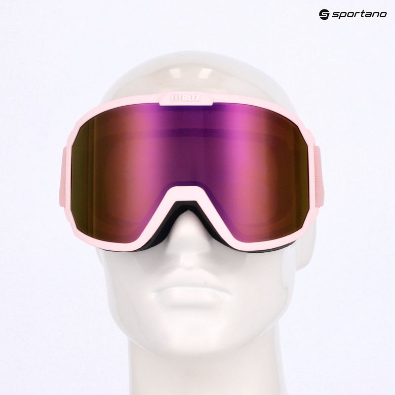 Скиорски очила Bliz Rave matt powder pink/brown pink multi 11