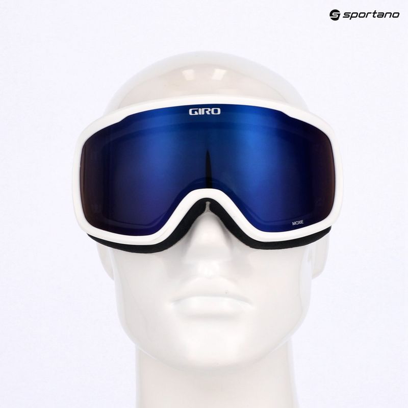 Дамски предпазни скиорски очила Giro Moxie white & grey chute/ amber pink/ yellow 10