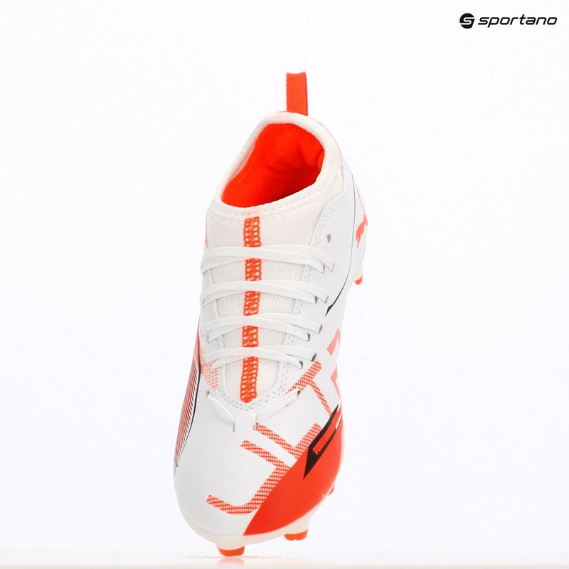 Детски футболни обувки PUMA Ultra 5 Play FG/AG Jr matte aged silver/yellow alert/puma aged silver 9