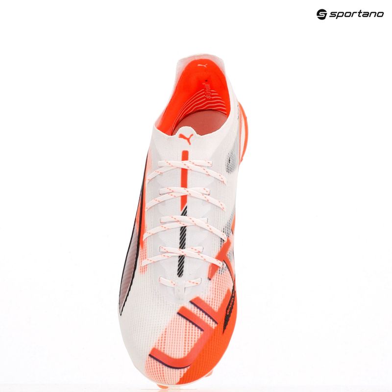 Мъжки футболни обувки PUMA Ultra 5 Ultimate FG puma white/puma black/glowing red 12
