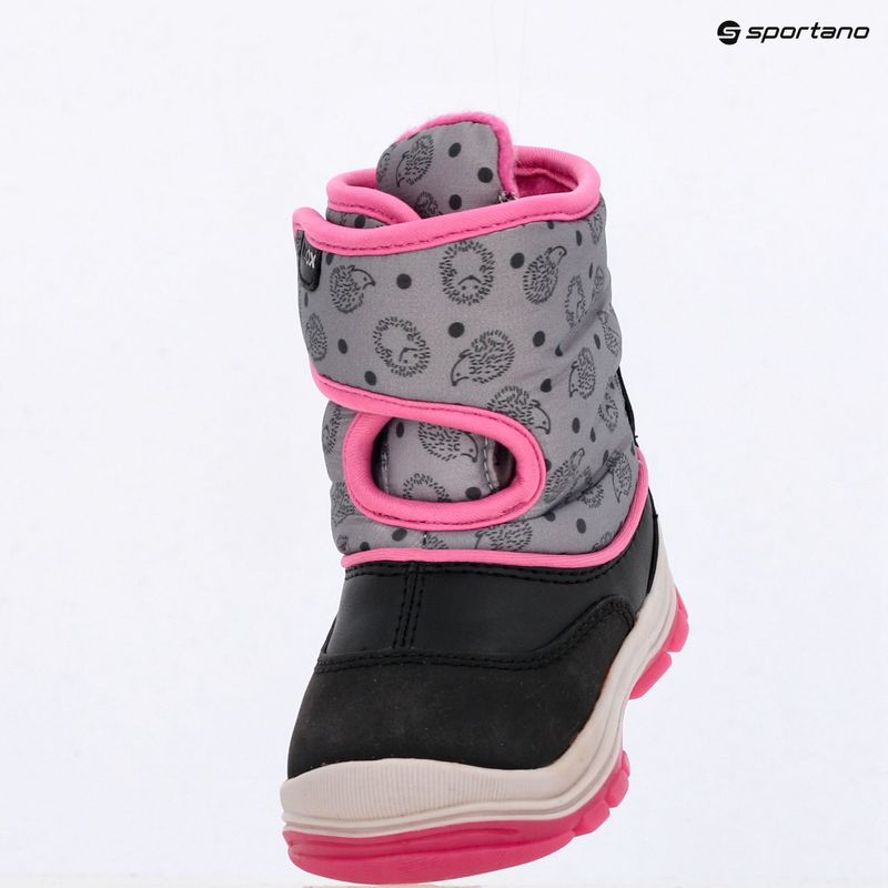 Детски ботуши за сняг Geox Flanfil ABX black / fuchsia 15