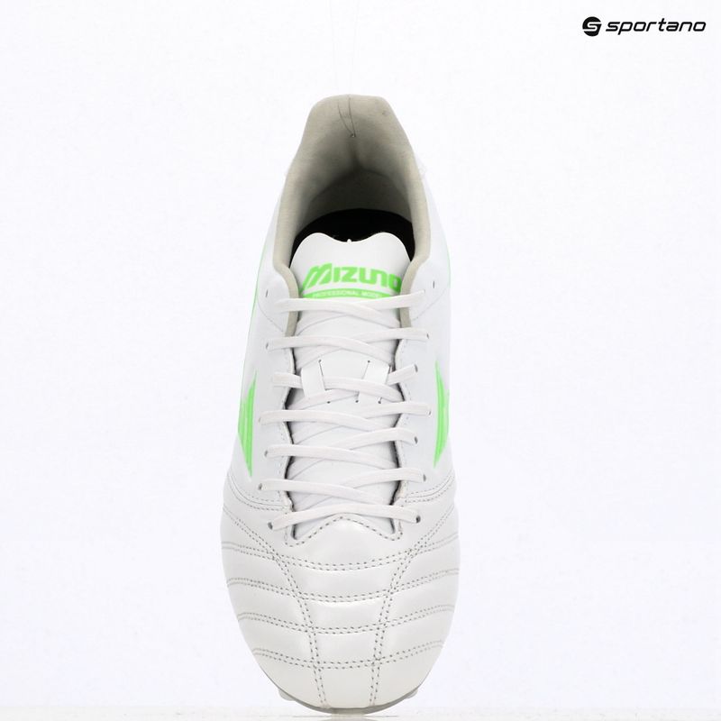 Мъжки футболни обувки Mizuno Morelia IV Pro Mix white/neon green/cool gray 3c 9