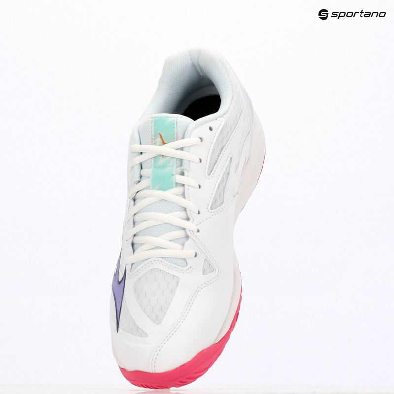Обувки за волейбол Mizuno Thunder Blade Z white/violet indigo/camellia rose 11