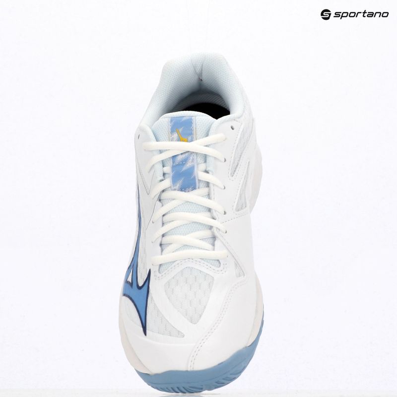 Обувки за волейбол Mizuno Thunder Blade Z white/bellwether blue/bel air blue 9