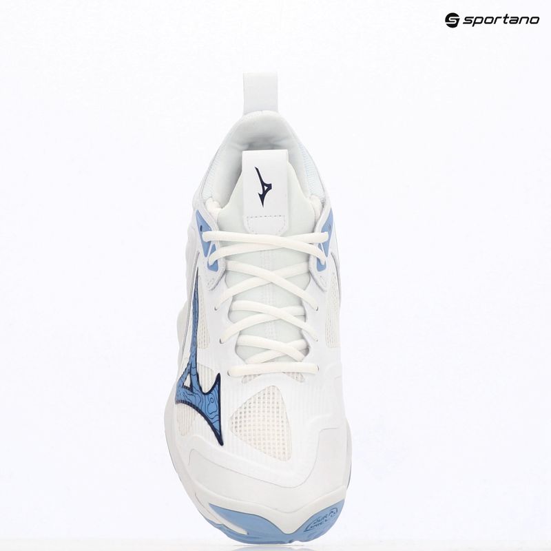 Обувки за волейбол Mizuno Wave Momentum 3 white/bellwether blue/bel air blue 11