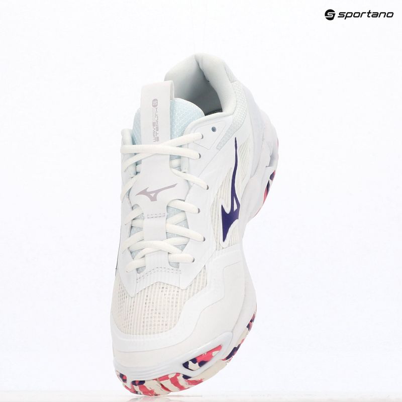 Обувки Mizuno Wave Stealth 6 white/violet indigo/camellia rose 9