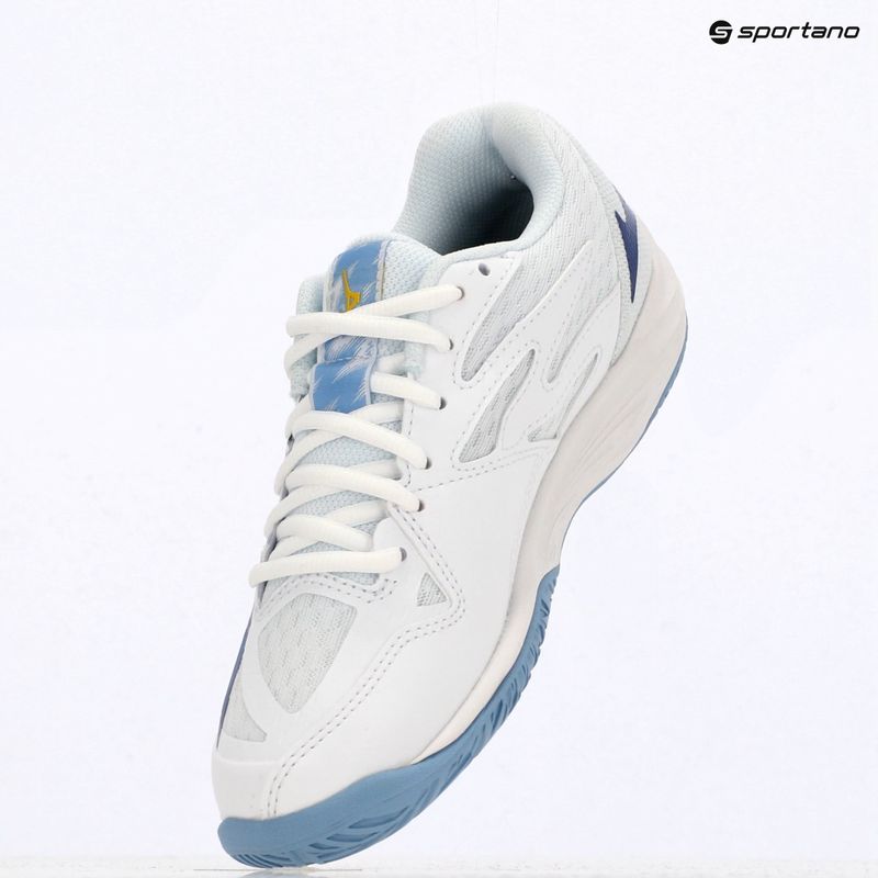 Детски обувки за волейбол Mizuno Lightning Star Z7 white/bellwether blue/bel air blue 11