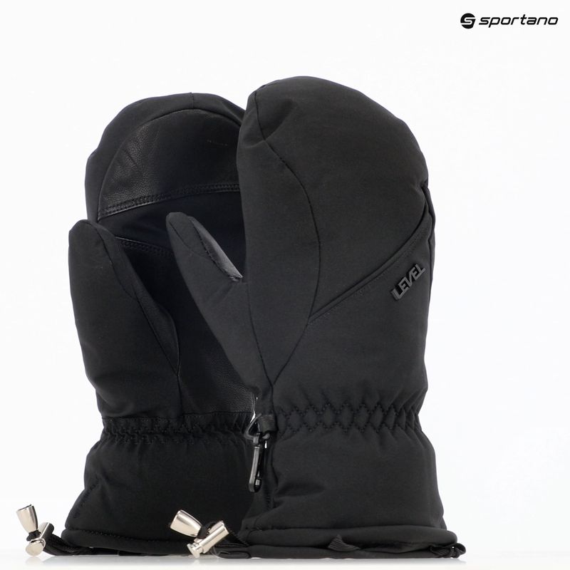 Дамски скиорски ръкавици Level Mummies Mitt black 8