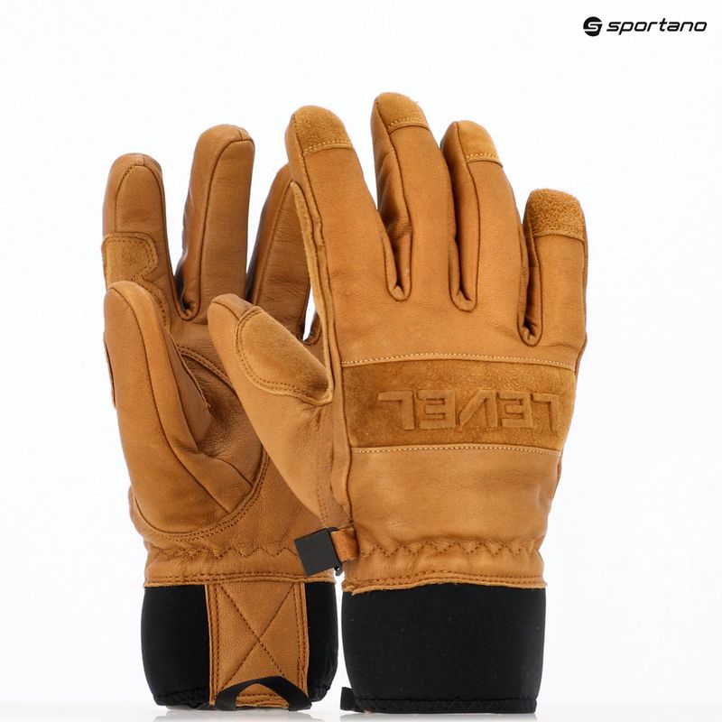 Скиорски ръкавици Level Shaman brown 8