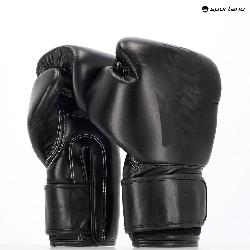 Боксови ръкавици Fairtex Microfiber Art Collection Solid black 8
