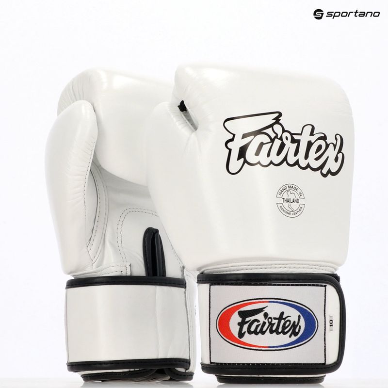 Боксови ръкавици Fairtex Universal „Tight-Fit“ Design white 4