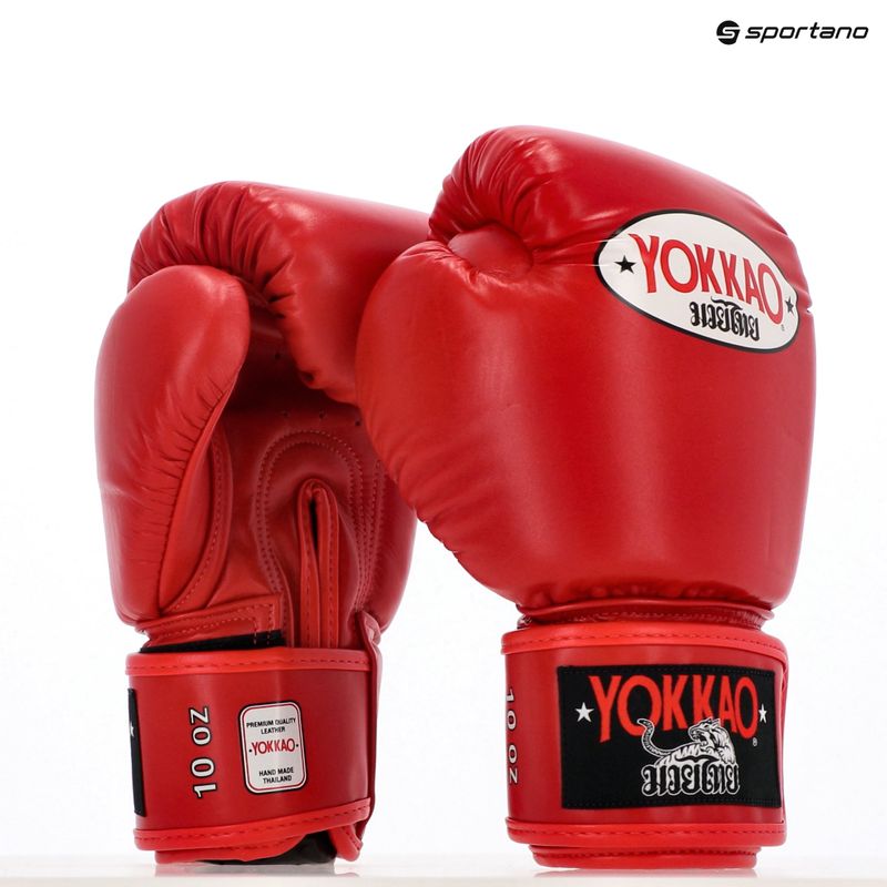Мъжки боксови ръкавици YOKKAO Matrix red 12