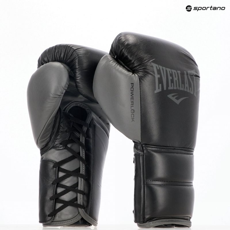 Боксови ръкавици Everlast Powerlock 2 Laced Pro Training black 15