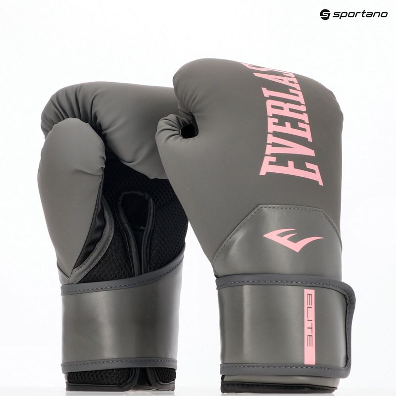 Боксови ръкавици Everlast Pro Style Elite 2 grey/pink 8