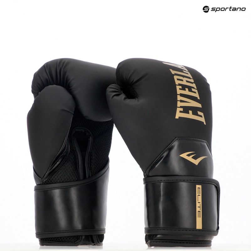 Боксови ръкавици Everlast Pro Style Elite 2 black/gold 8