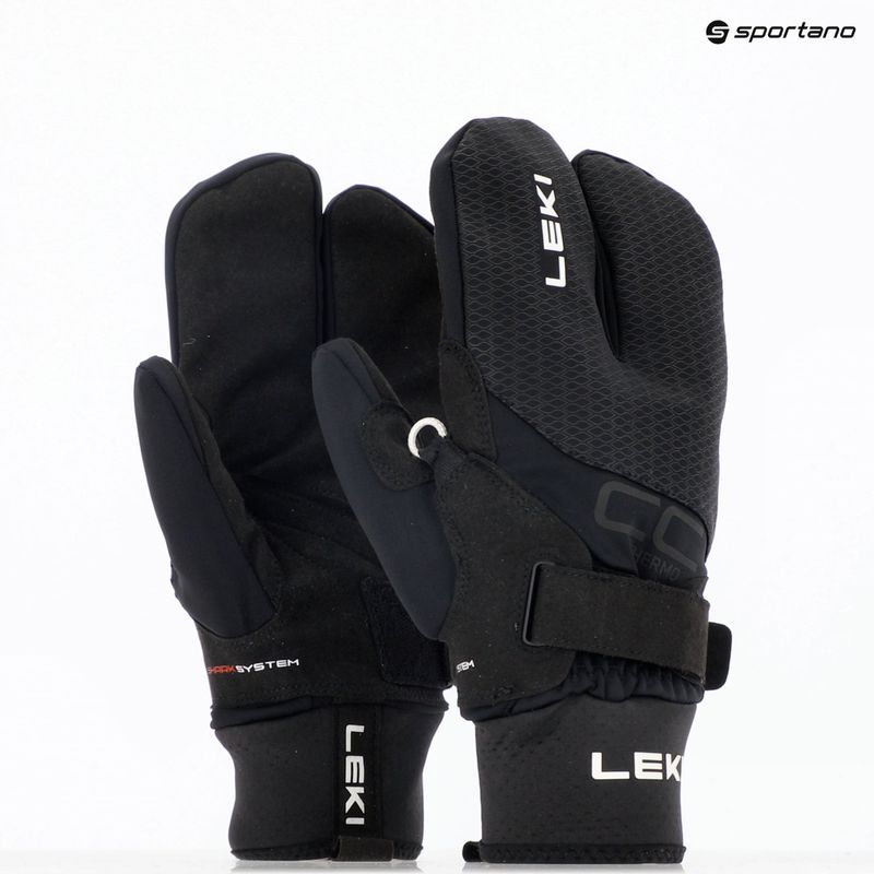 Скиорски ръкавици LEKI CC Thermo Shark Lobster (2+2) black 10