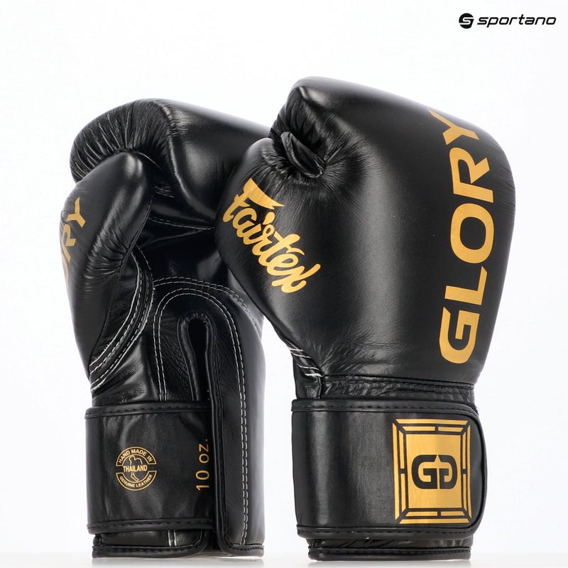 Боксови ръкавици Fairtex Glory Competition Lace Velcro black 8
