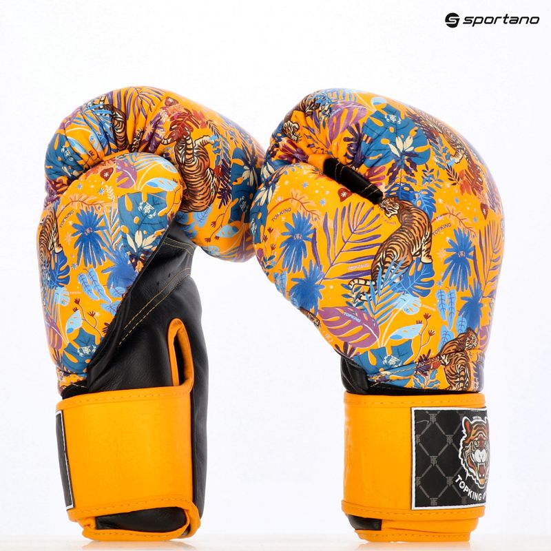 Боксови ръкавици Top King Boxing Wild Tiger black/yellow 7