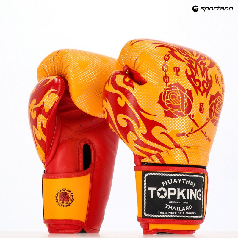 Боксови ръкавици Top King Boxing Dragon yellow 7