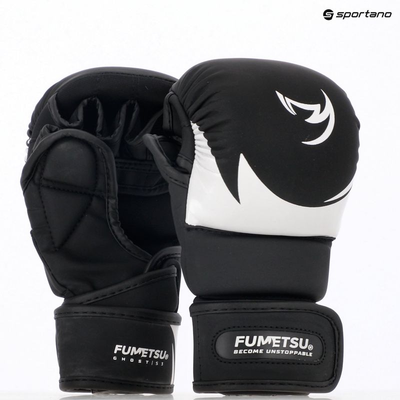 Детски ръкавици за ММА FUMETSU Ghost S3 Sparring black/ white 7