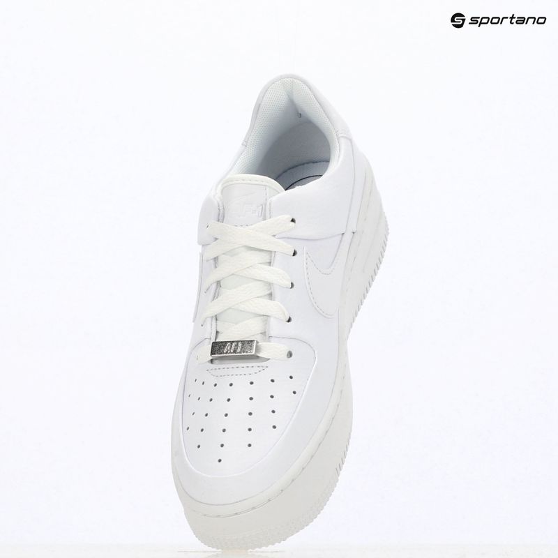Nike Air Force 1 Sage Low дамски обувки бяло/бяло/бяло 9