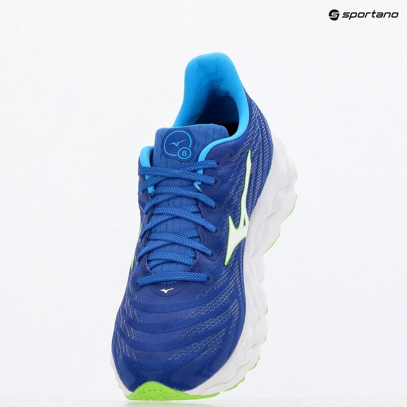 Мъжки обувки за бягане Mizuno Wave Sky 8 reflex blue c/white/green geck 9