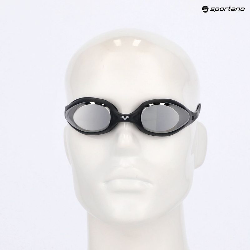 Детски очила за плуване arena Spider JR Mirror black/silver/green 7