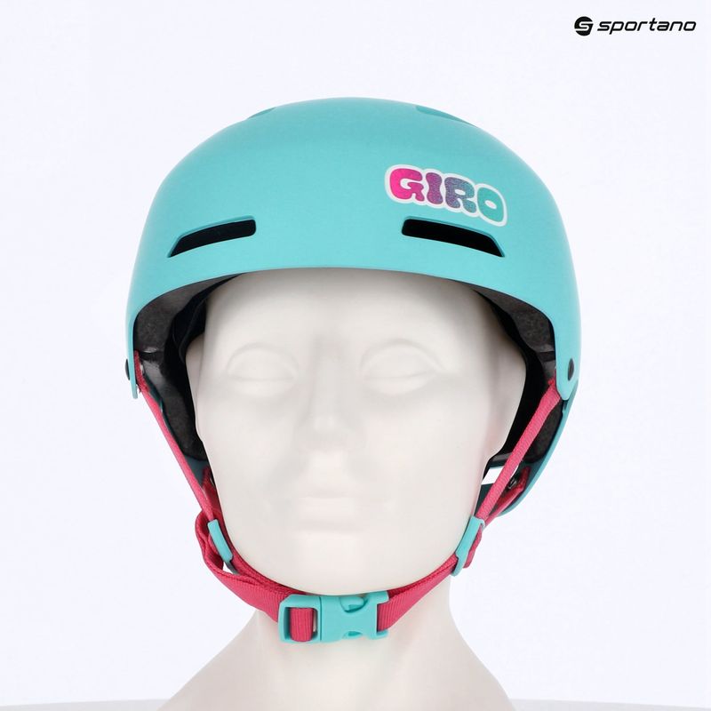 Детска велосипедна каска  Giro Dime FS  matte screaming teal 7