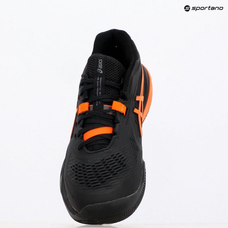 ASICS мъжки обувки за тенис Gel-Resolution X Clay black/ shocking orange 9