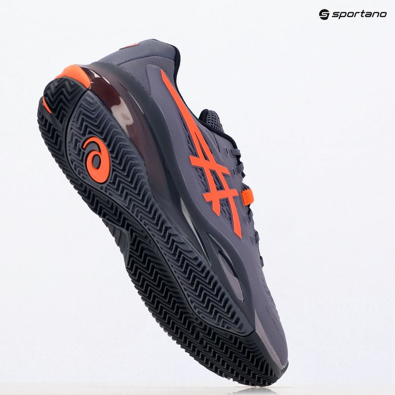ASICS Gel-Resolution X Clay мъжки обувки за тенис сиволилаво/новооранжево 9
