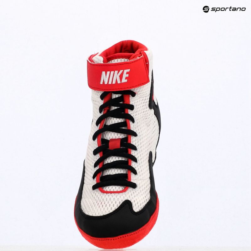 Nike Inflict 3 бели/червени/черни обувки за борба 9