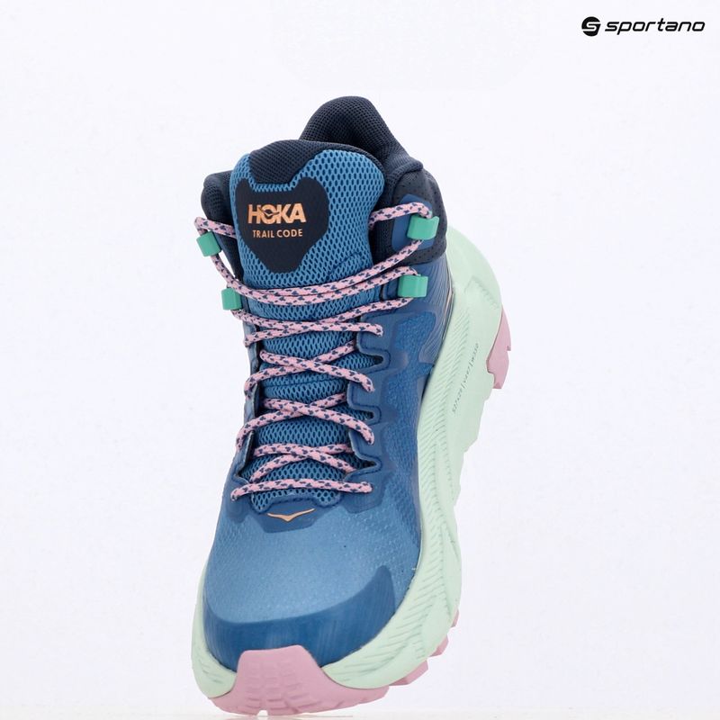 Обувки за туризъм HOKA Trail Code GTX мъглива нощ/воден бриз 9