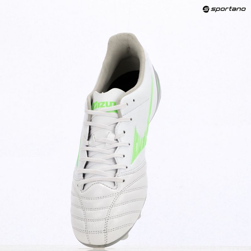 Мъжки футболни обувки Mizuno Morelia Neo IV Pro Md white/neon green/cool gray 3c 9