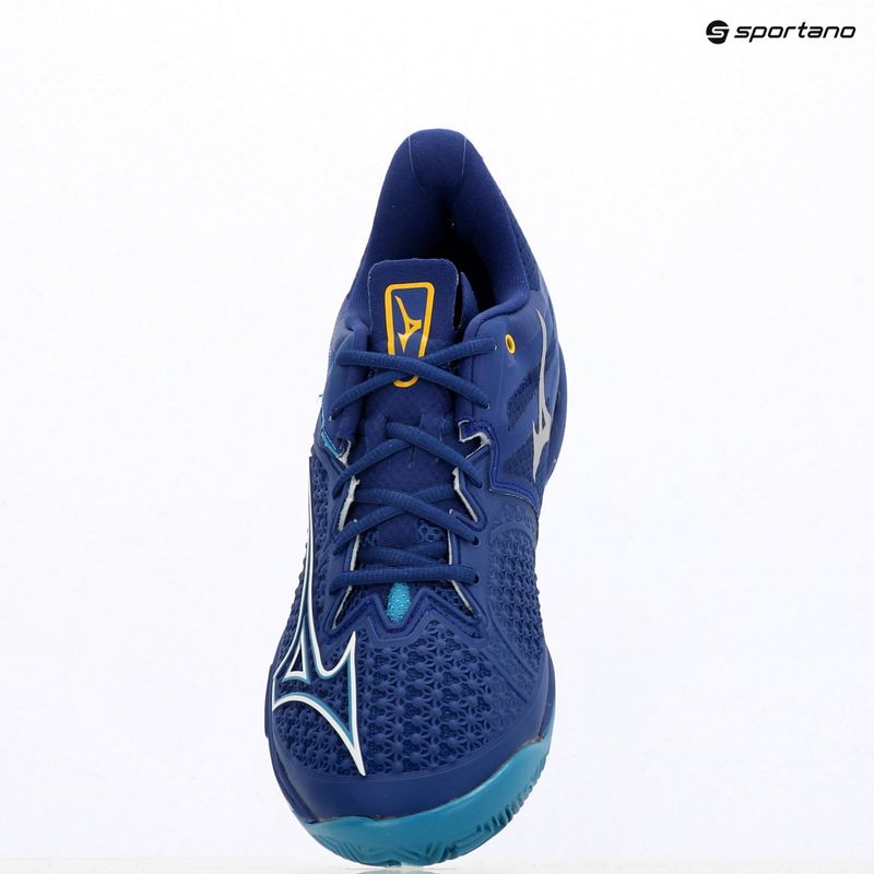 Мъжки обувки за тенис Mizuno Wave Exceed Tour 6 CC bellwether blue/ white/ fjord blue 12