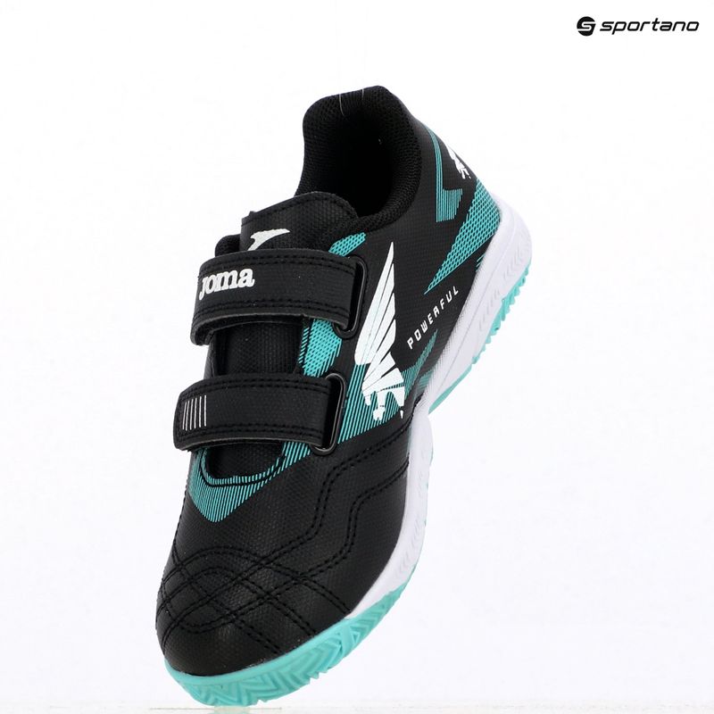 Детски футболни обувки Joma Powerfull Jr IN черни 9