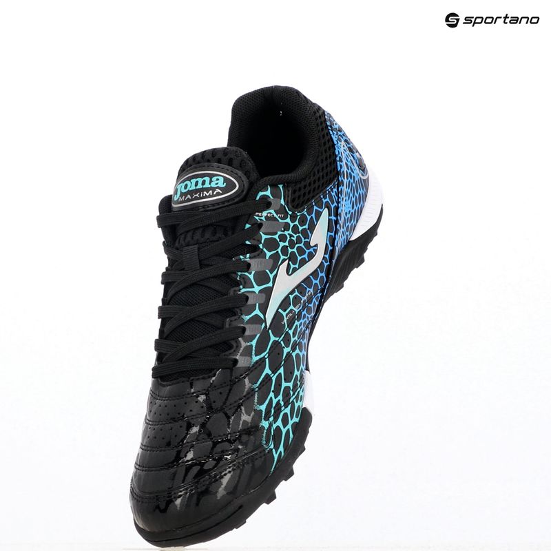 Мъжки футболни обувки Joma Maxima TF black/turquoise 9