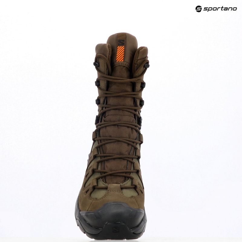 Salomon Quest Tracker High GTX туристически обувки земно кафяво/зелено 16