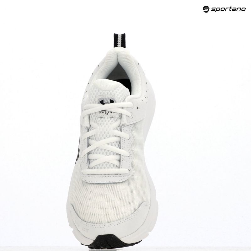 Under Armour Charged Assert 10 мъжки обувки за бягане бяло/черно/черно 14