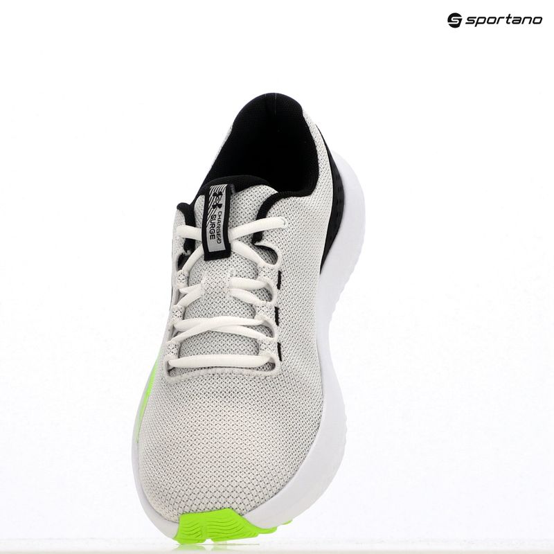 Мъжки обувки за бягане Under Armour Charged Surge 4 white/hyper green/black 6