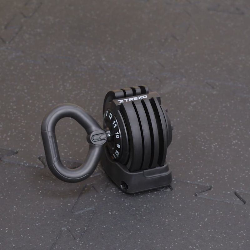 XTREXO TXO-B4W004 12kg регулируема гира черна 15