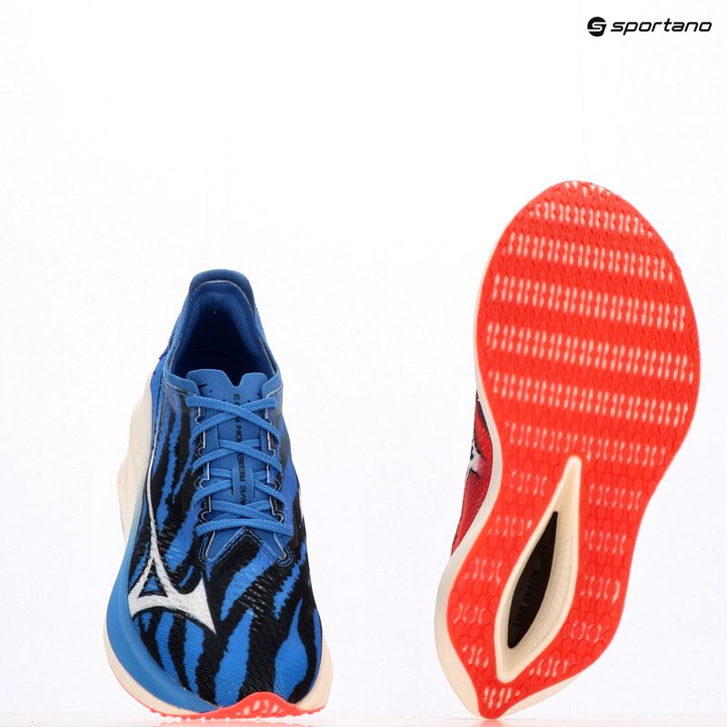 Mizuno Wave Rebellion Pro 3 запалване червено/виолетово/баскетболно синьо обувки за бягане 9