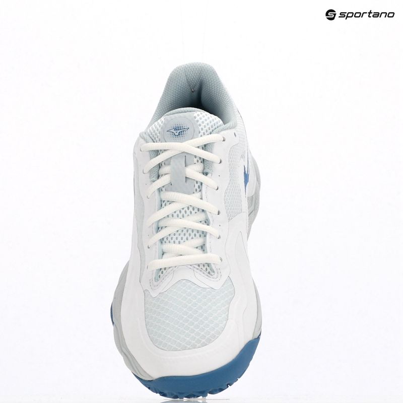 Дамски обувки за тенис Mizuno Wave Enforce Court CC white/ parisian blue/ plein air 9