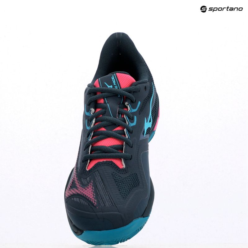 Дамски обувки за падел Mizuno Wave Exceed Light 2 midnight navy/ fuchsia purple/ emamel blue 12