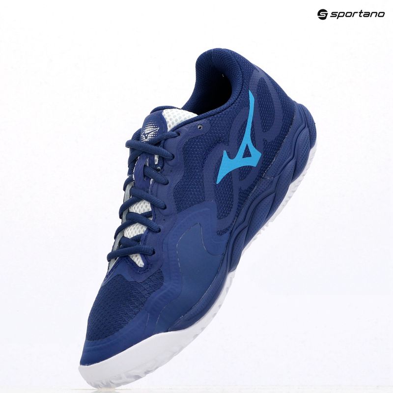 Мъжки обувки за тенис Mizuno Wave Enforce Court CC bellwether blue/ white/ fjord blue 9