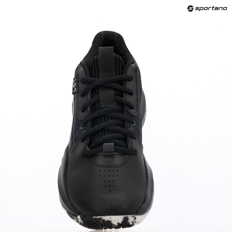 Under Armour GS Lockdown 7 детски баскетболни обувки черно/черно/металическо сребро 14
