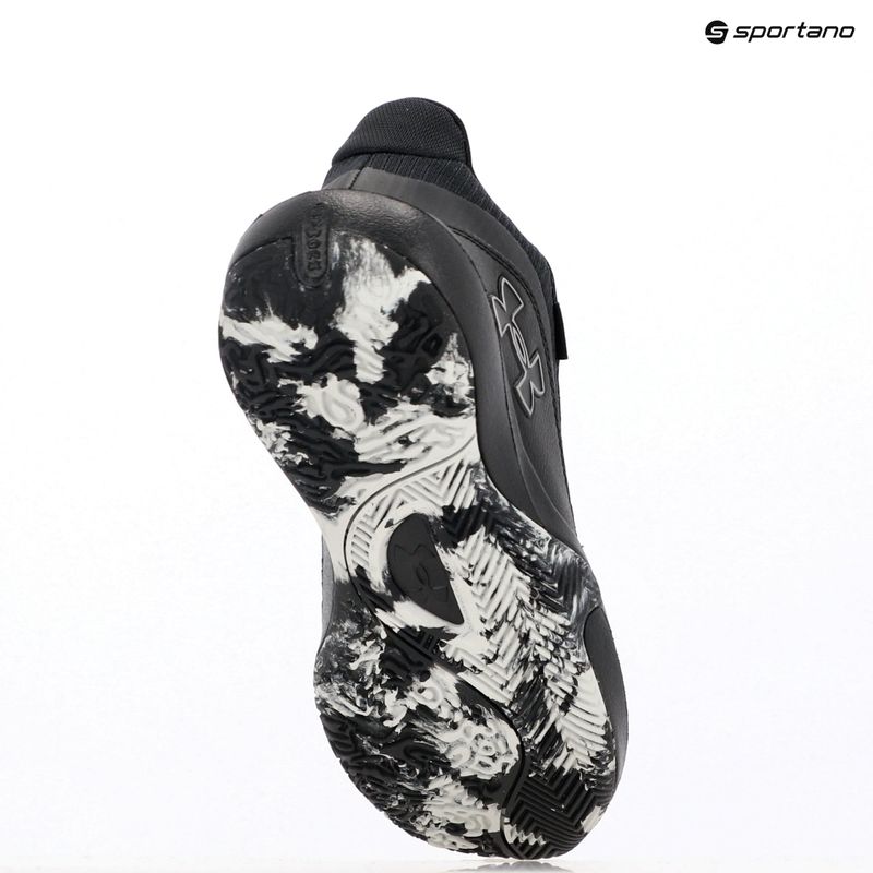 Under Armour Lockdown 7 баскетболни обувки черно/черно/металическо сребро 15