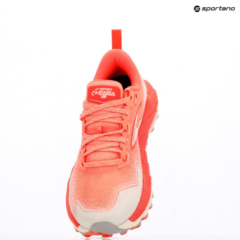 Brooks Cascadia 18 дамски обувки за бягане ember/blue wash/flame 16