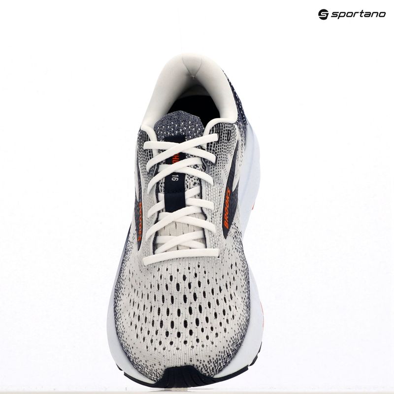 Brooks Ghost 16 мъжки обувки за бягане бяло/пауново/оранжево 10