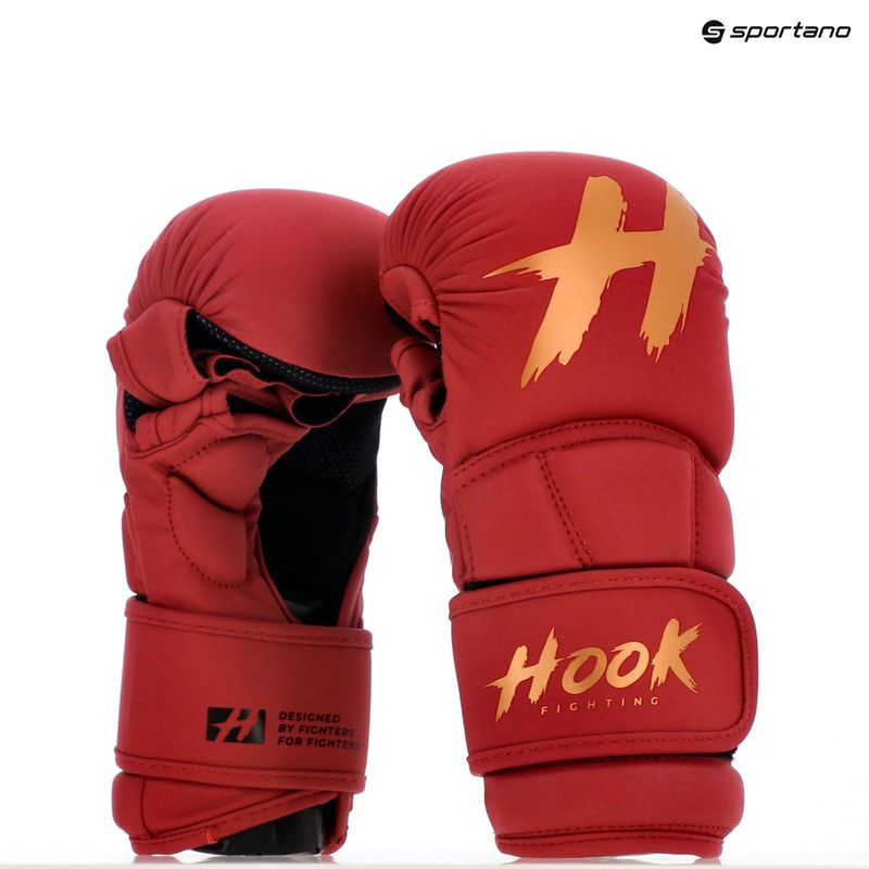 MMA HOOK FIGHTING спаринг ръкавици TX0-B4M0016 червен 10