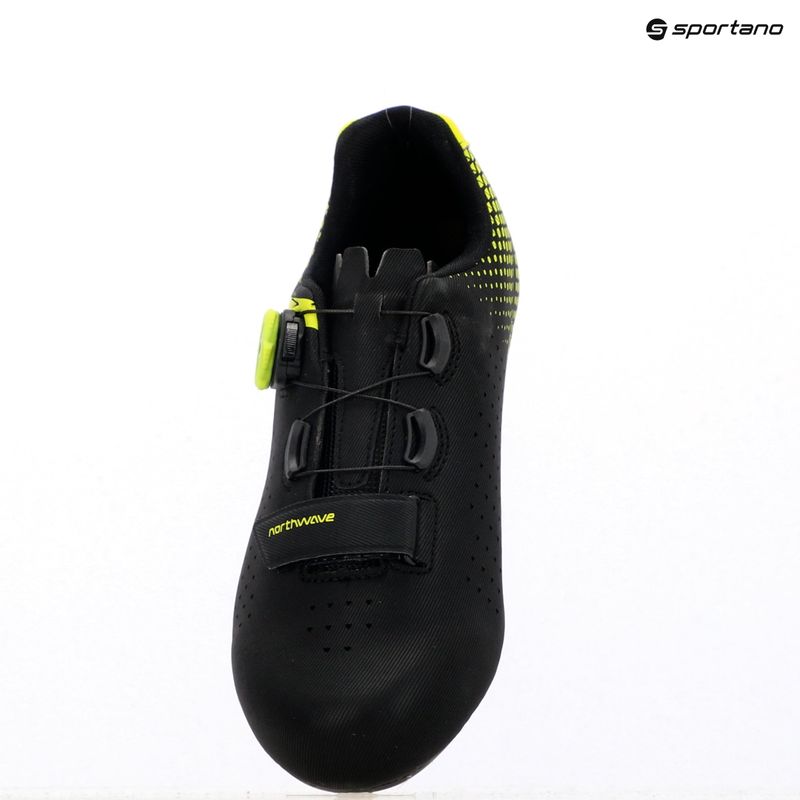 Мъжки обувки за шосе Northwave Core Plus 2 black/yellow fluo 12